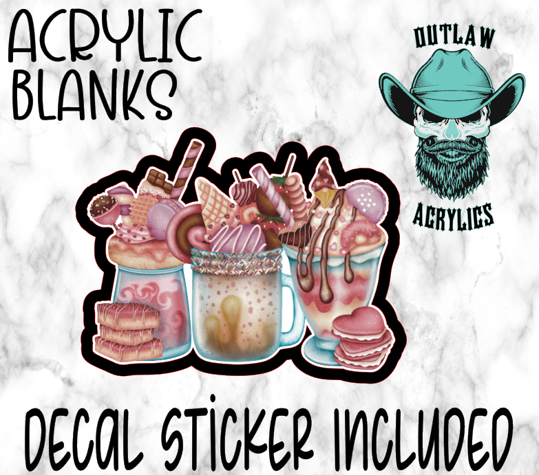 Powerful Sundae Acrylic & Decal Set