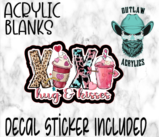 XoXo Leopard Acrylic & Decal Set