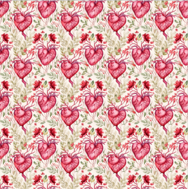Floral Heart Style Vinyl