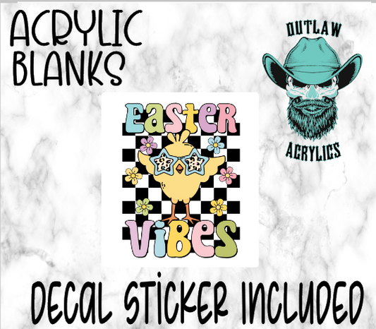 Easter Vibes Acrylic & Decal Set