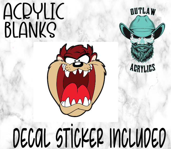 Taz Acrylic & Decal Set