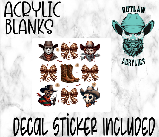 Horror Cowboys Acrylic & Decal Set