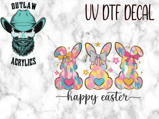 Happy Easter UV DTF Decal/Transfer
