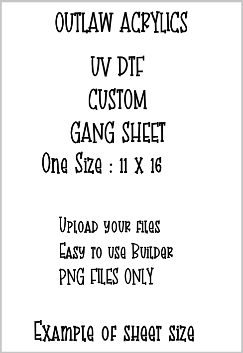 UV DTF Build A Gang Sheet