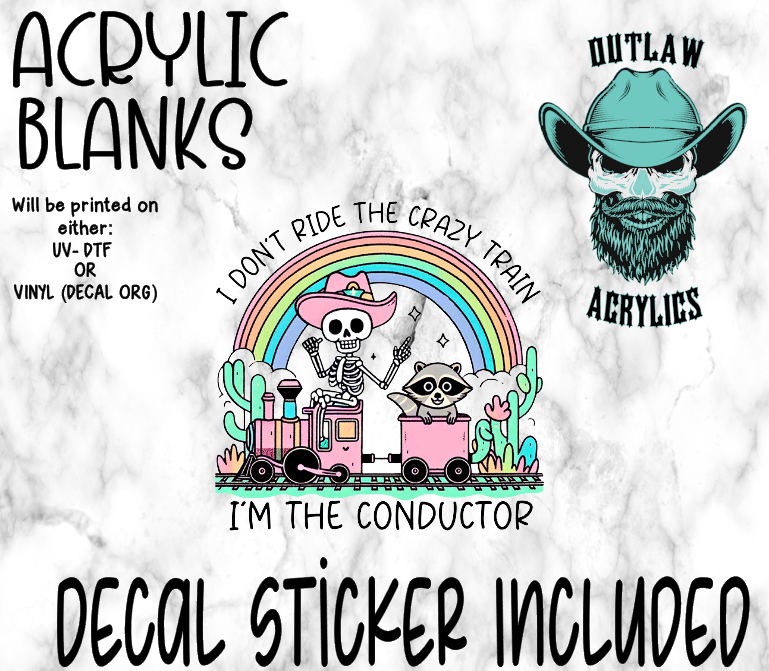 Crazy Conductor Acrylic & Decal Set