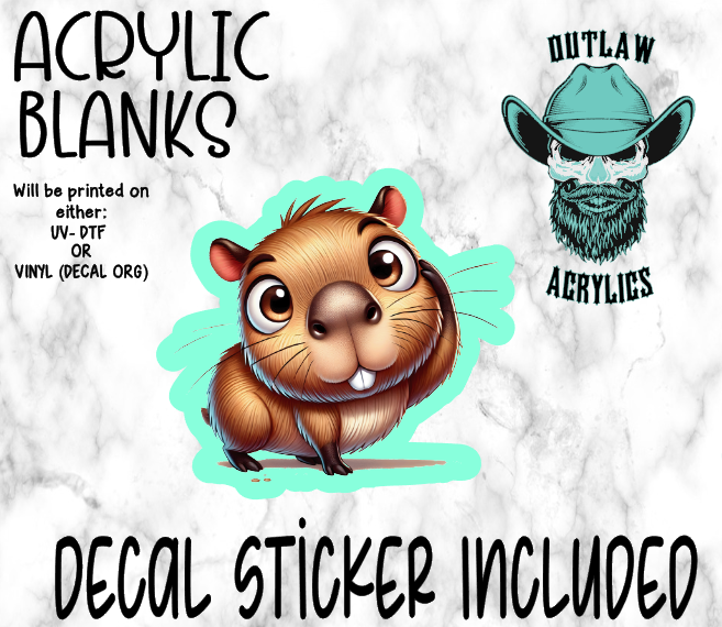 Uh Capybaras Acrylic & Decal Set