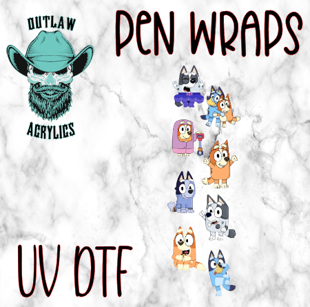 Blue-y Pen Wrap UV-DTF