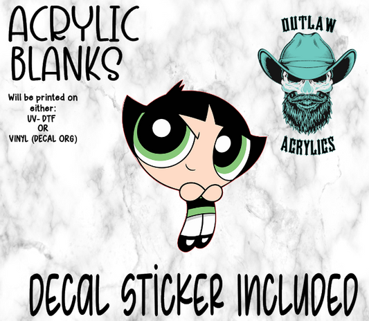 Buttercup Acrylic & Decal Set