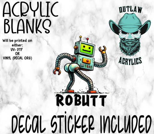 Robutt Acrylic & Decal Set