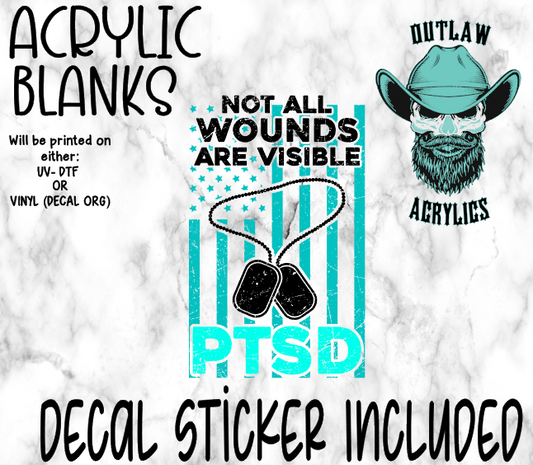 No Visible Wounds Acrylic & Decal Set