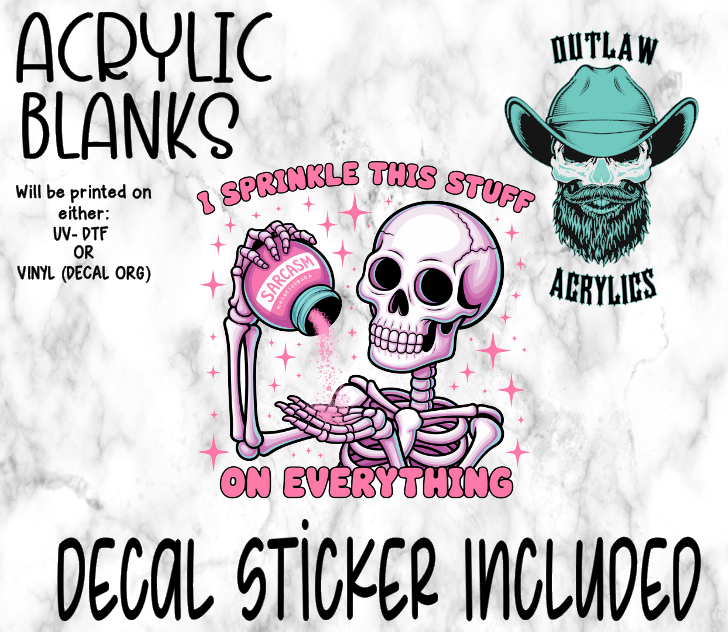 Sprinkle Sprinkle Acrylic & Decal Set