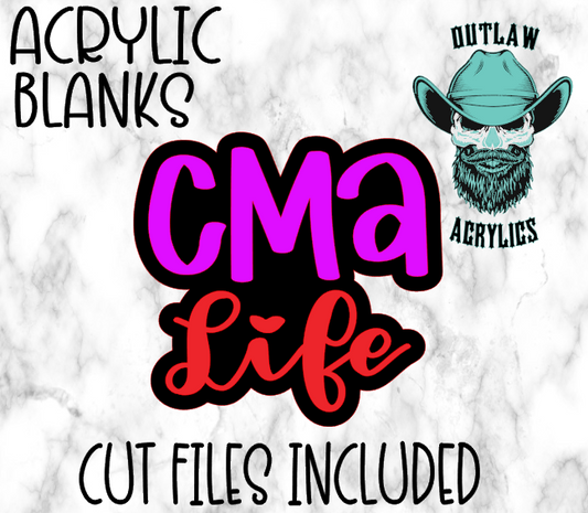 CMA Life Badge Reel Acrylic