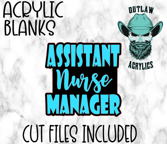 Assistant Nurse Manager Badge Reel Acrylic