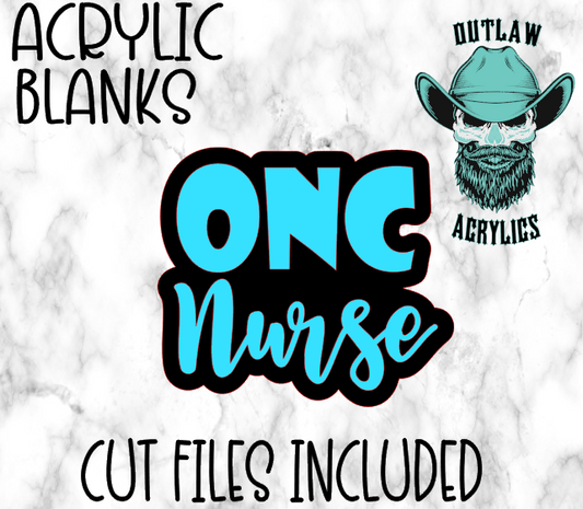 ONC Nurse Badge Reel Acrylic