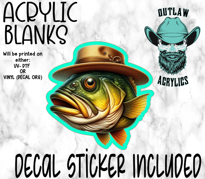 Grandpa Fish Acrylic & Decal Set