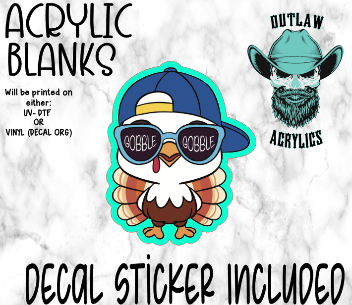 Boy Gobble Acrylic & Decal Set