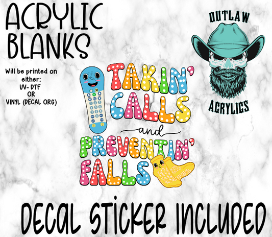 Takin Calls No Calls Acrylic & Decal Set