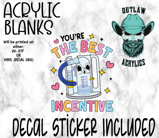 You Are The Best Acrylic & Decal Set