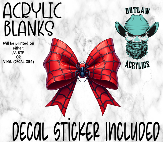 Spider Bow Acrylic & Decal Set