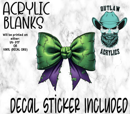 Smash Bow Acrylic & Decal Set
