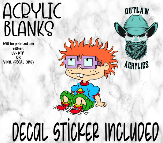 Red Hair Acrylic & Decal Set