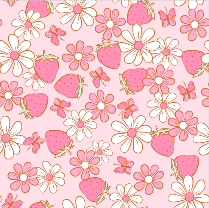 Pink Daisy & Strawberry Vinyl