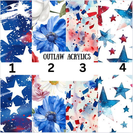 Floral 4th Of July Vinyl