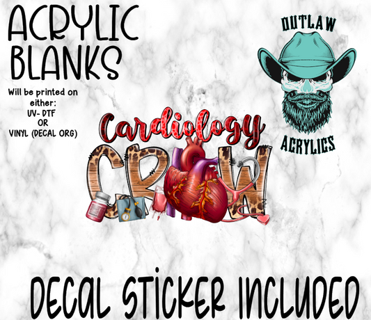 Cardiology Crew A Acrylic & Decal Set
