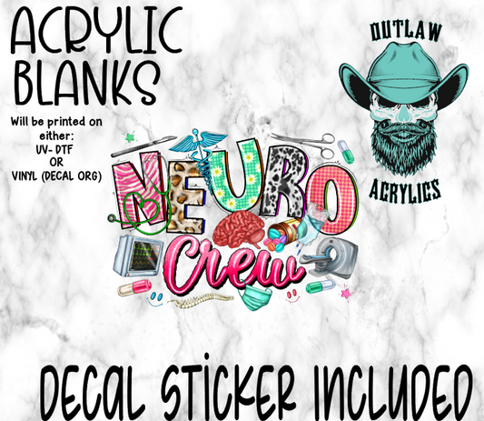 Neuro Crew Acrylic & Decal Set