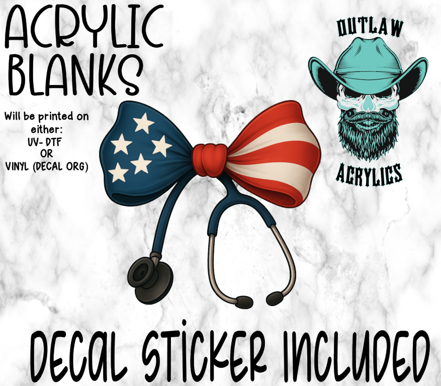 Flag Scope Acrylic & Decal Set
