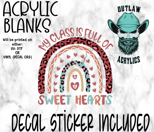 Full Of Sweet Hearts Acrylic & Decal Set