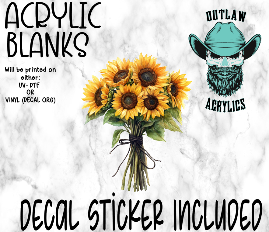 Sunflower Bundle Acrylic & Decal Set