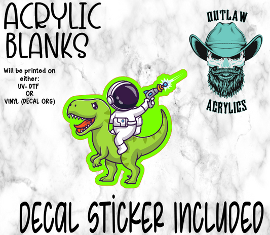 Dino & Astro PewPew Acrylic & Decal Set