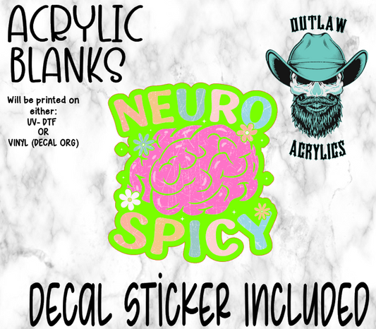 Neuro Spicy Acrylic & Decal Set