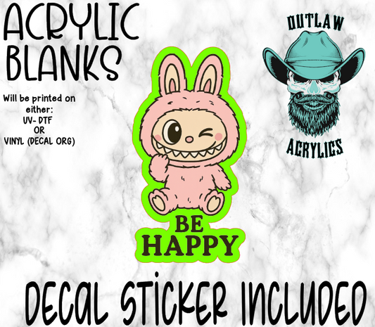 Be Happy Doll Acrylic & Decal Set