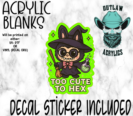 Too Cute Too Hex Doll Acrylic & Decal Set