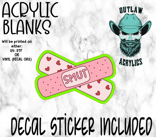 Smut Bandage Acrylic & Decal Set