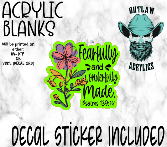 Fearfully & Wonderfully Made Acrylic & Decal Set