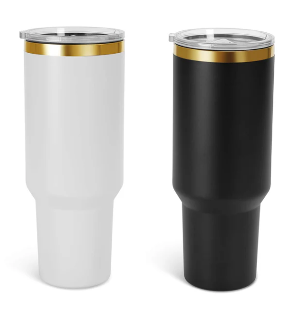 Custom Powder Coated 40 Oz Tumbler Rainbow OR Gold Coating