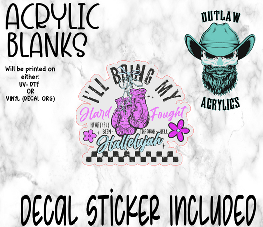 Bring My Gloves Acrylic & Decal Set