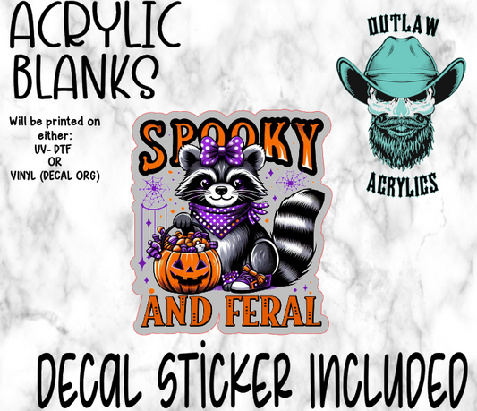 Spooky And Feral Acrylic & Decal Set