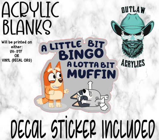 Little B Lotta M Acrylic & Decal Set