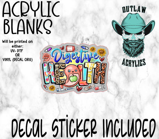 Digestive Health Acrylic & Decal Set