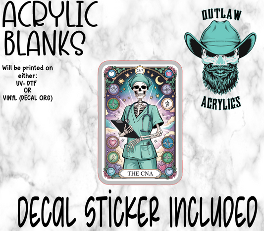 The CNA Tarot Card Acrylic & Decal Set