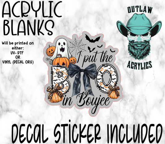 Boujee BOO '25 Acrylic & Decal Set