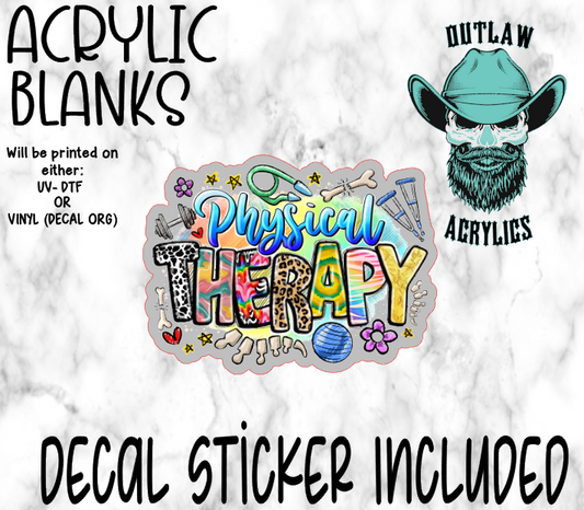 Physical Therapy Acrylic & Decal Set