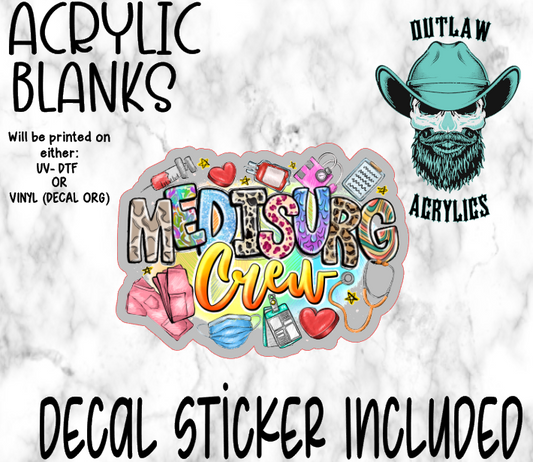 Medisurg Crew Acrylic & Decal Set