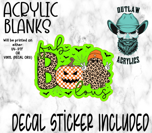 Fab BOO lous Acrylic & Decal Set