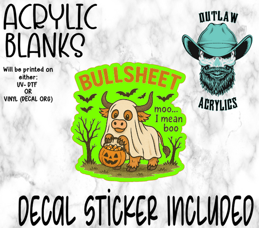 Bull Sheet Acrylic & Decal Set