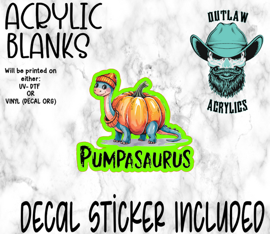 Pumpasaurus Acrylic & Decal Set